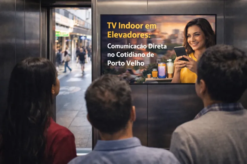 TV Indoor em Elevadores: Comunica&ccedil;&atilde;o Direta no Cotidiano de Porto Velho