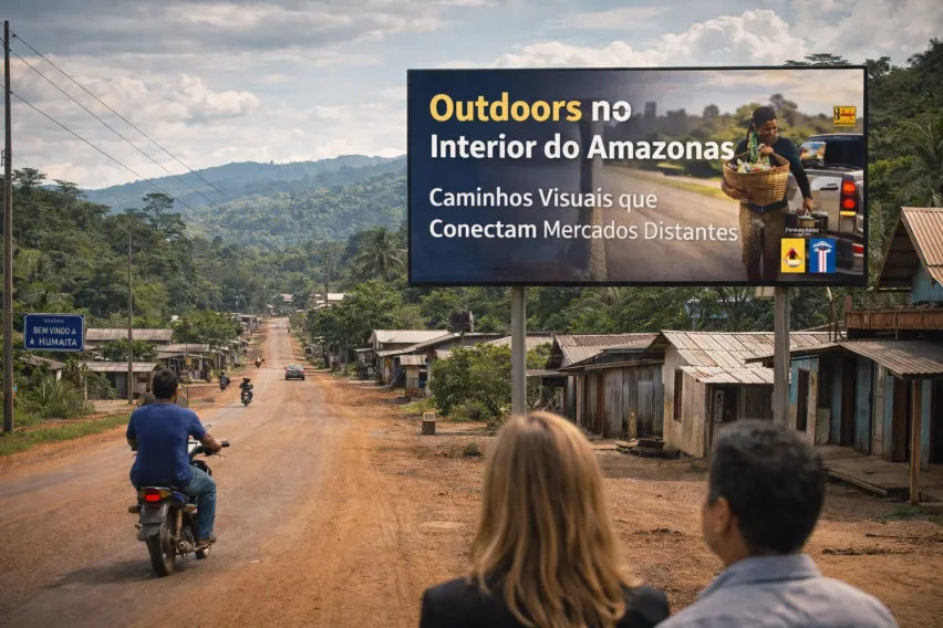 Outdoors no Interior do Amazonas: Caminhos Visuais que Conectam Mercados Distantes