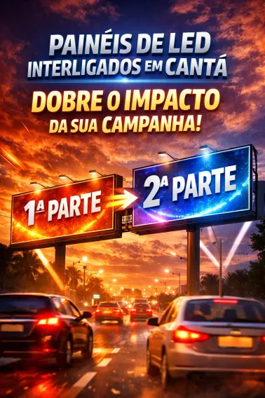 Pain&eacute;is de LED Interligados em Cant&aacute;: Domine a Aten&ccedil;&atilde;o com Impacto em Dobro