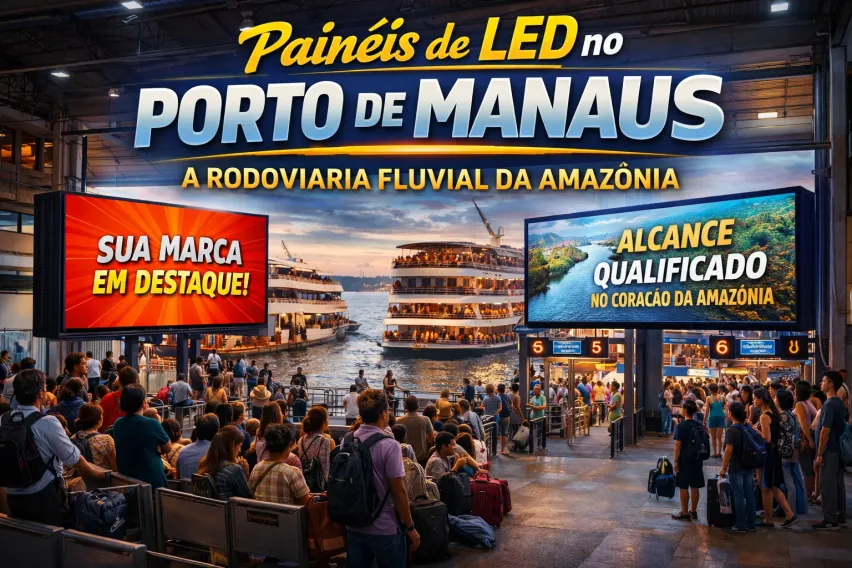 Pain&eacute;is de LED no Porto de Manaus: A Rodovi&aacute;ria Fluvial da Amaz&ocirc;nia