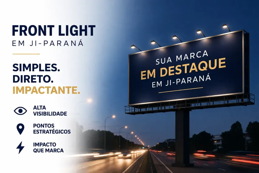 Front Light em Ji-Paran&aacute;: Simples, Direto e Imposs&iacute;vel de Ignorar