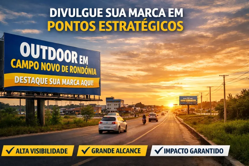 Outdoor em Campo Novo de Rond&ocirc;nia: Destaque Sua Marca em Pontos Estrat&eacute;gicos