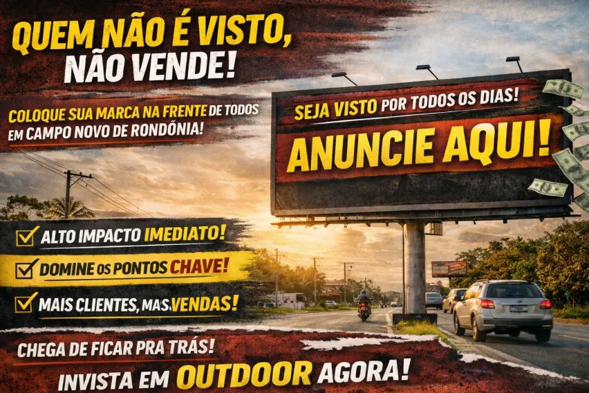 Outdoor em Campo Novo de Rond&ocirc;nia: Sua Marca N&atilde;o Pode Ficar Invis&iacute;vel